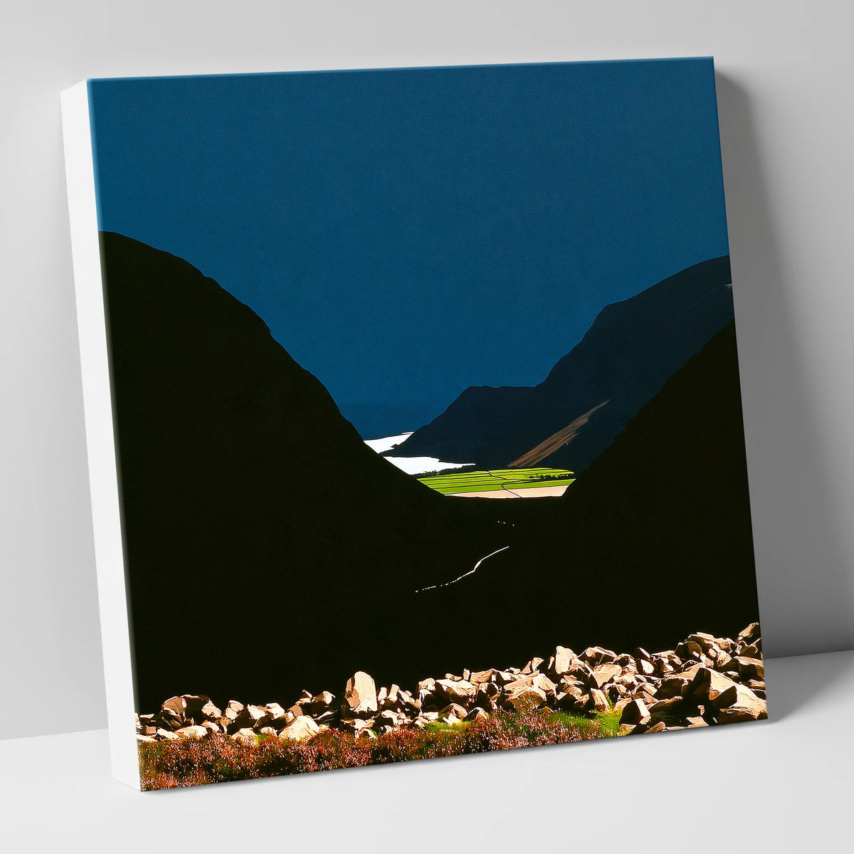 Haystacks Fell Dramatic Silhouette lake district fell canvas wall art