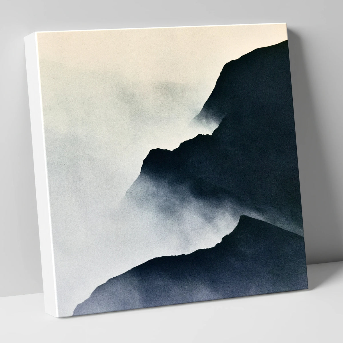 Misty Indigo Mountain Ridge lake district fell canvas wall art