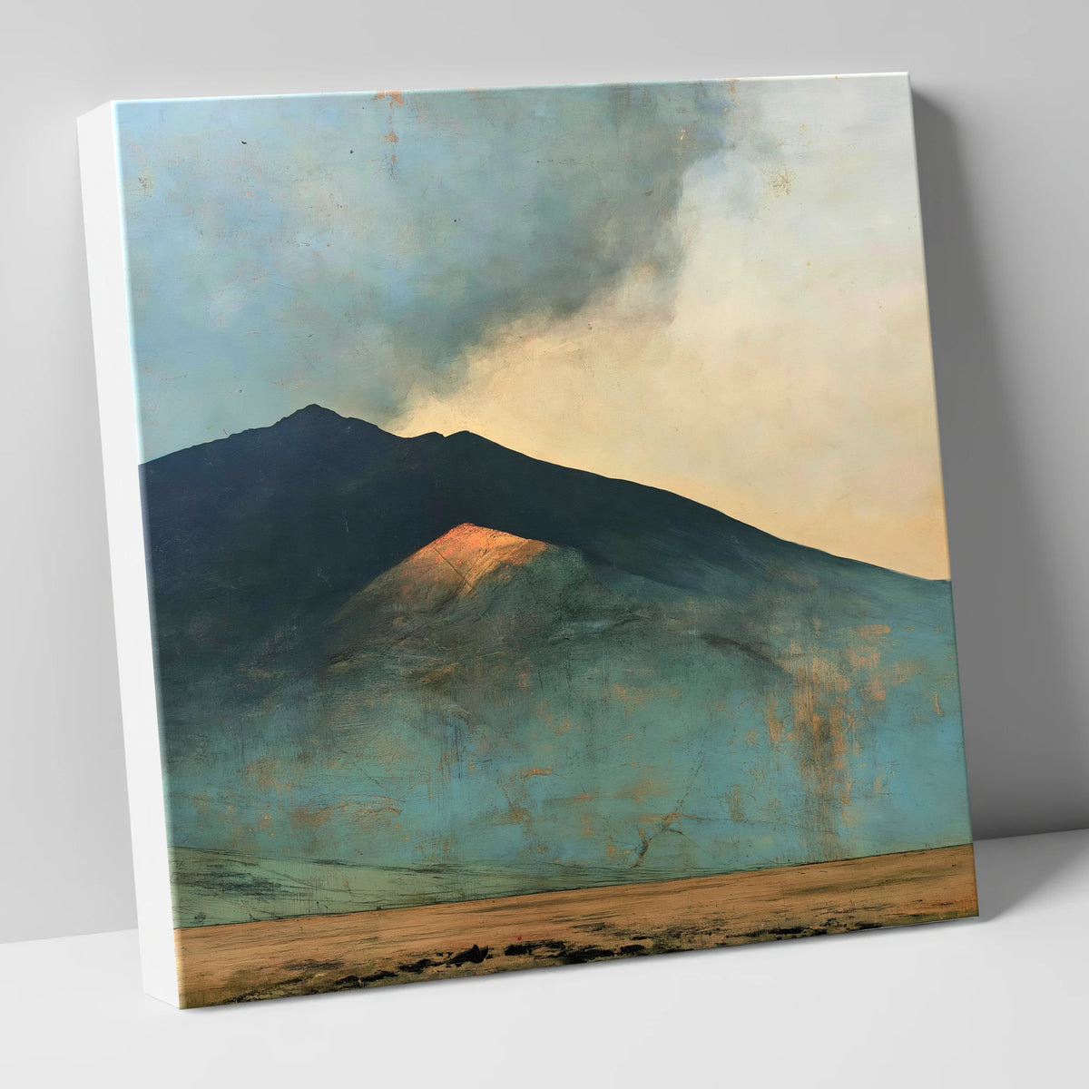 Sunlit Slope on Blencathra Ridge lake district fell canvas wall art