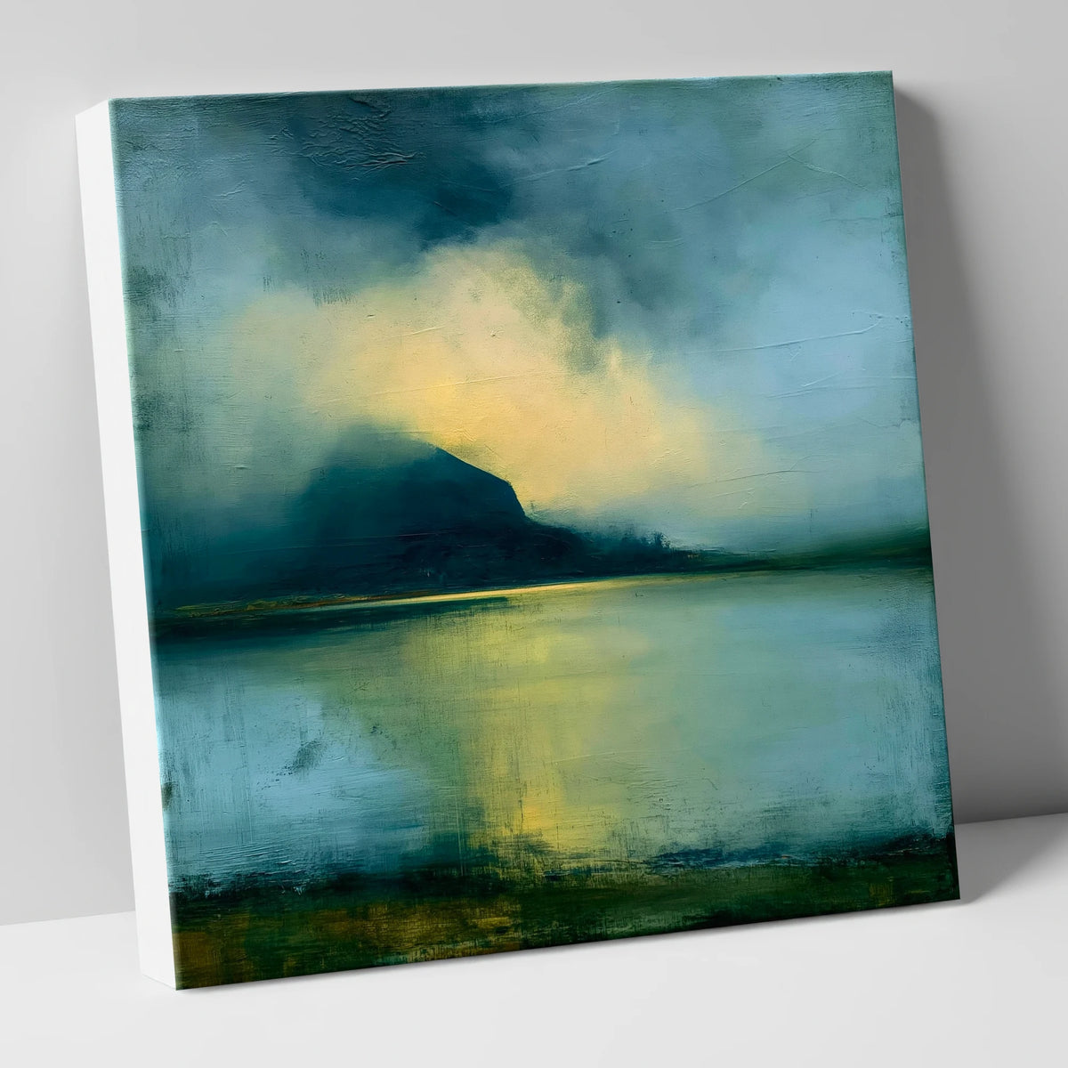 Golden Light Over Stormy Fells lake district sky canvas wall art