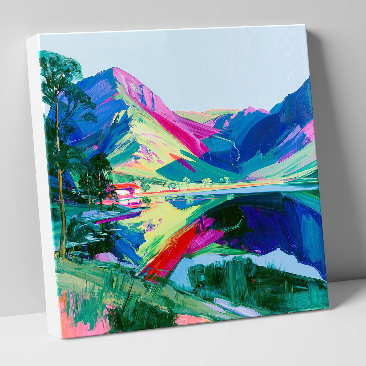 Vivid Fells Over Buttermere Lake lake district lake canvas wall art