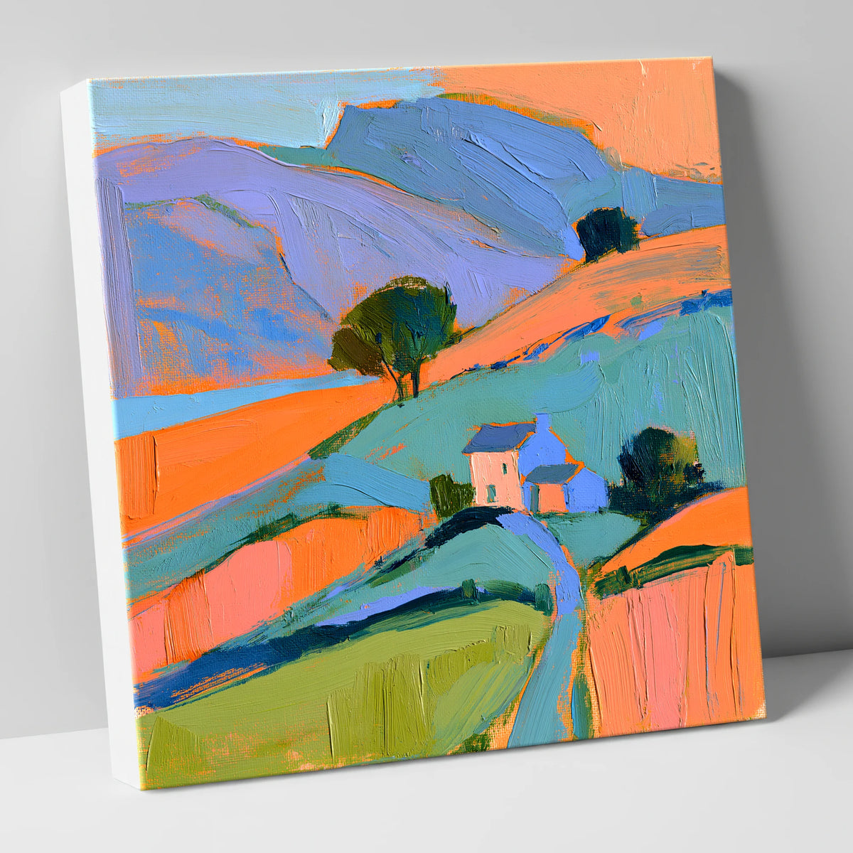 Golden Evening Light Over Fells lake district sky canvas wall art