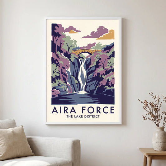 Aira Force — Railway Screen Print travel poster