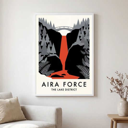 Aira Force — Swiss Modernist travel poster