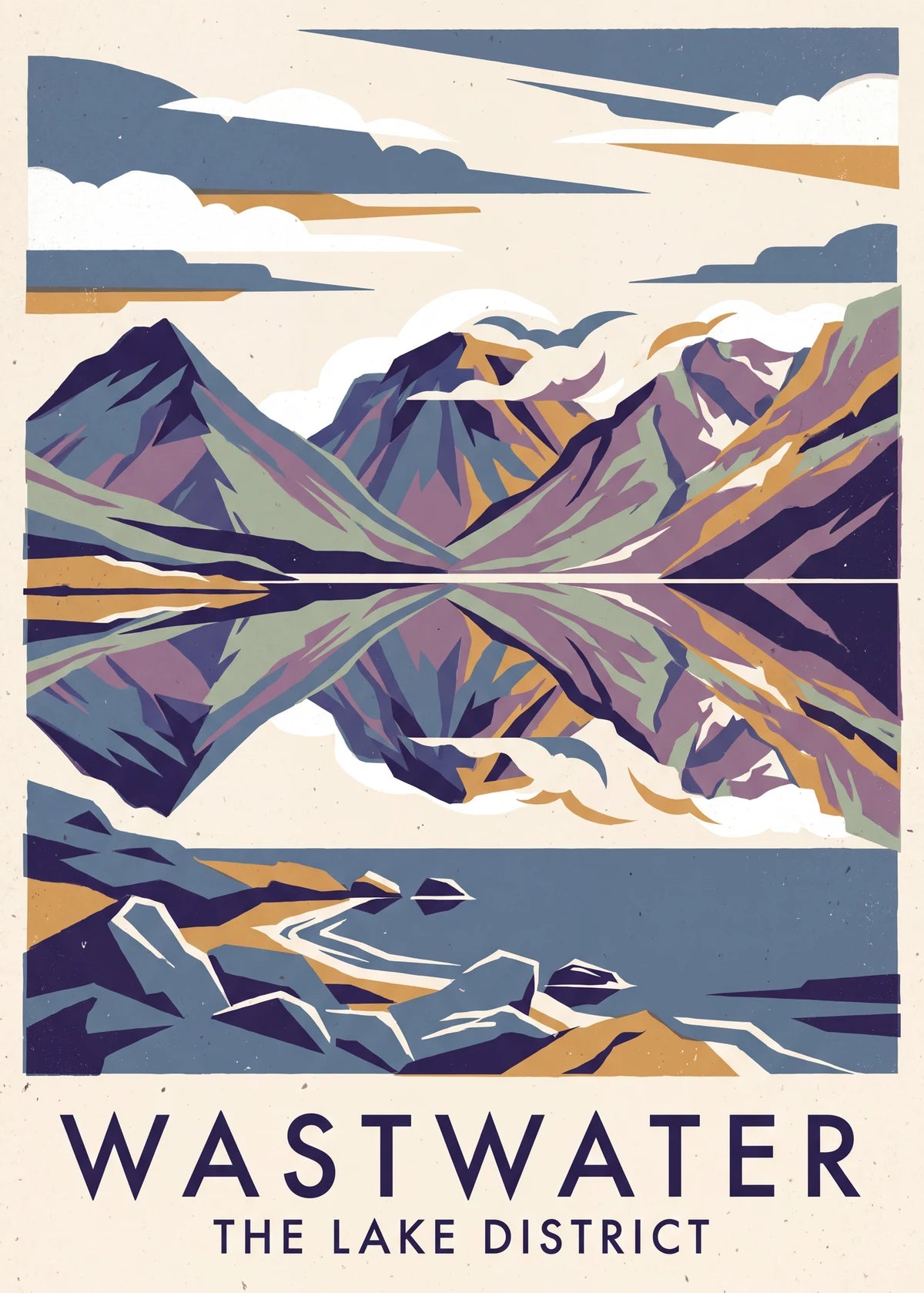 Lake District travel posters, framed and ready to hang