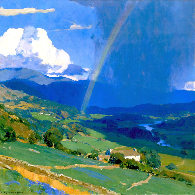 A rainbow after the rain in the Lake District