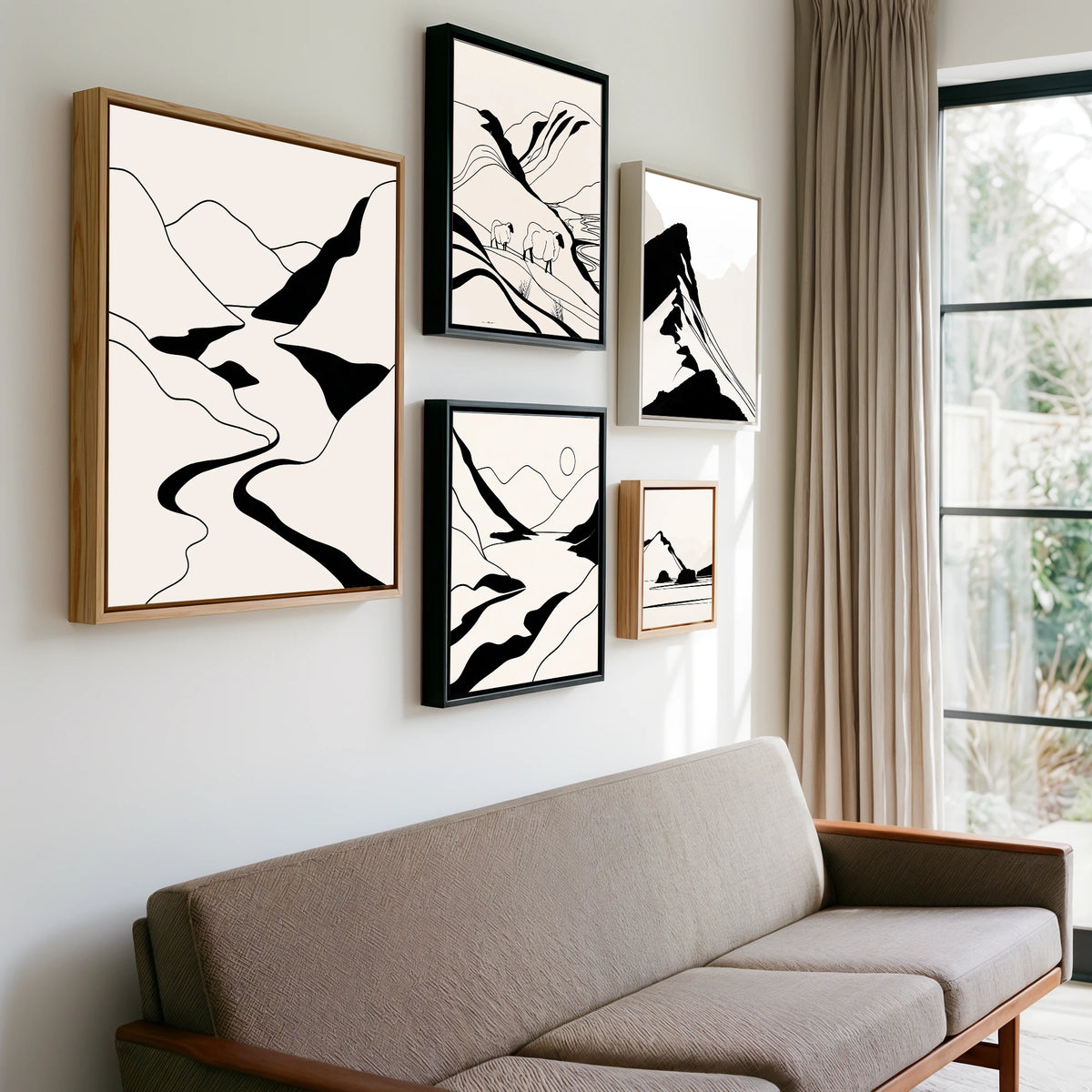 Gallery wall of art by Felix Chambers