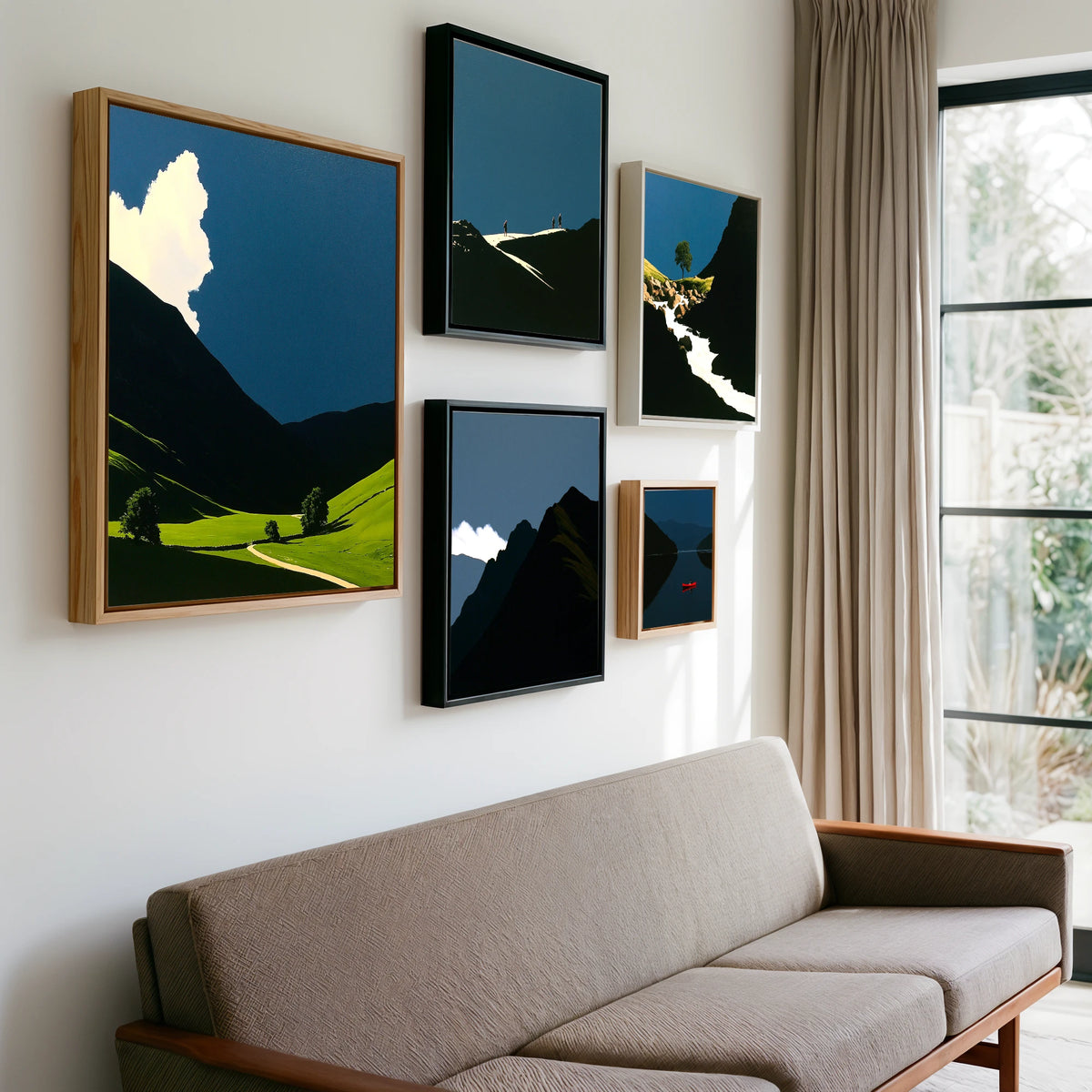Gallery wall of art by Adelaide Calloway