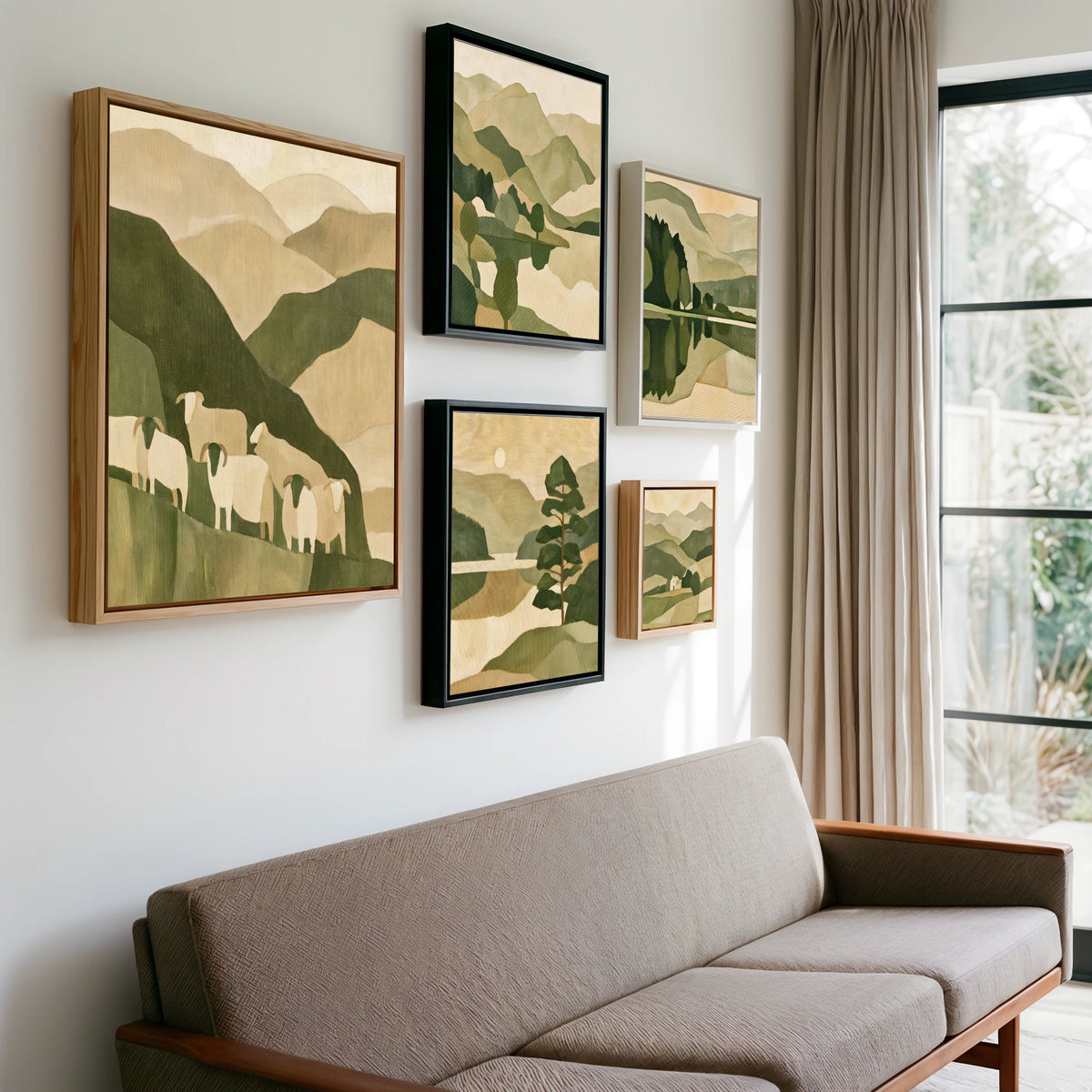 Gallery wall of art by Felix Atwood