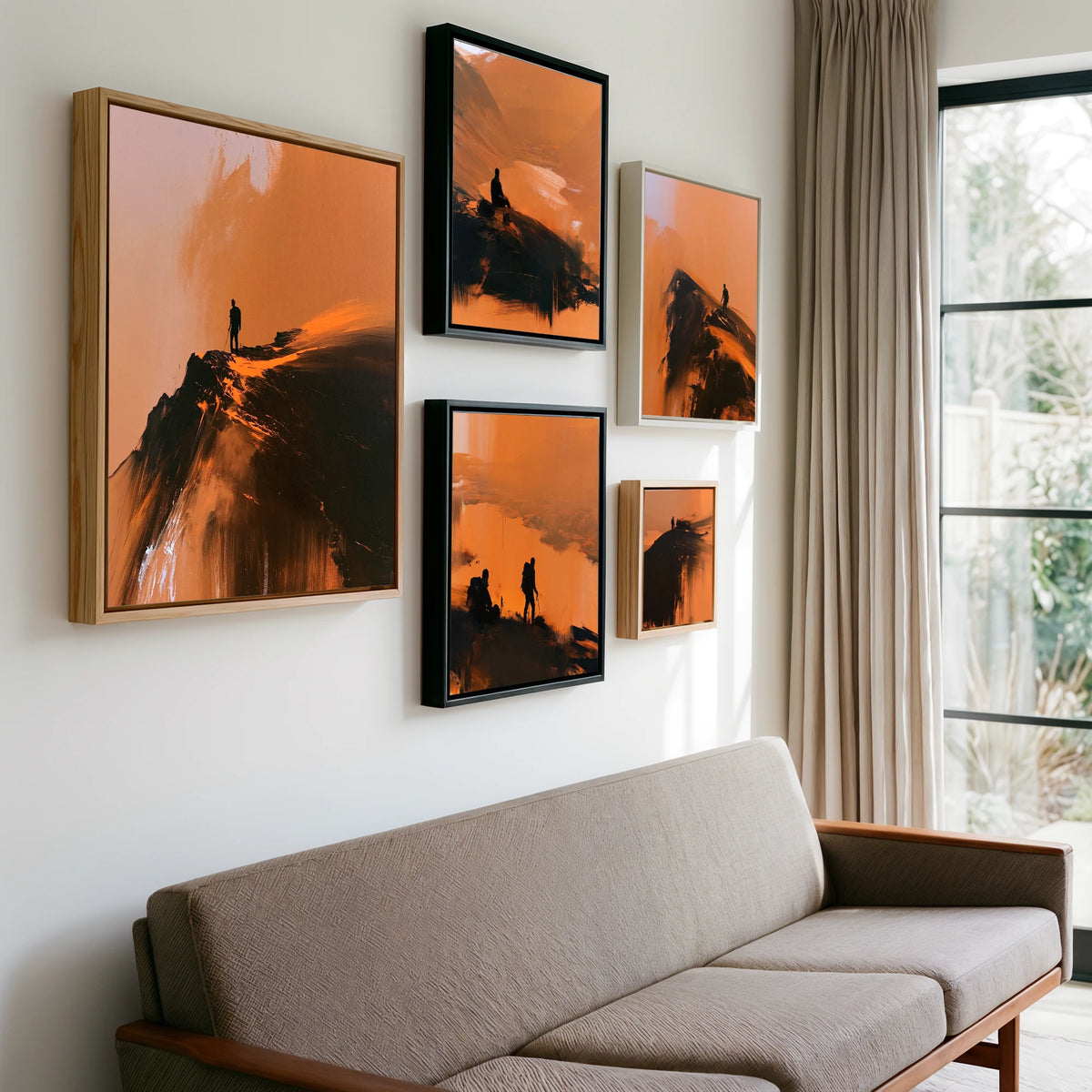 Gallery wall of art by James Yarborough