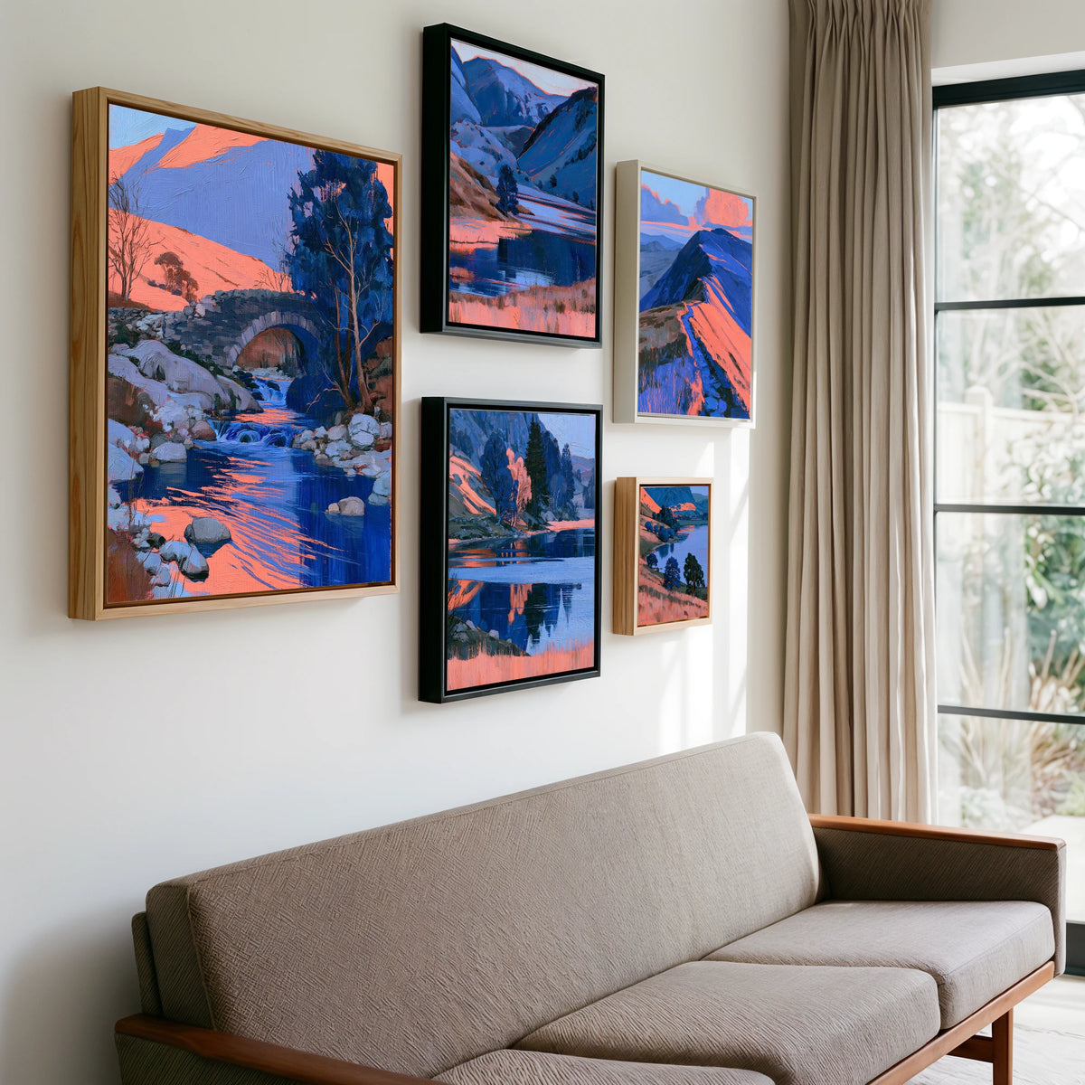 Gallery wall of art by Evander Winslow
