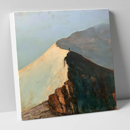 Golden Light on Striding Edge lake district walking canvas wall art