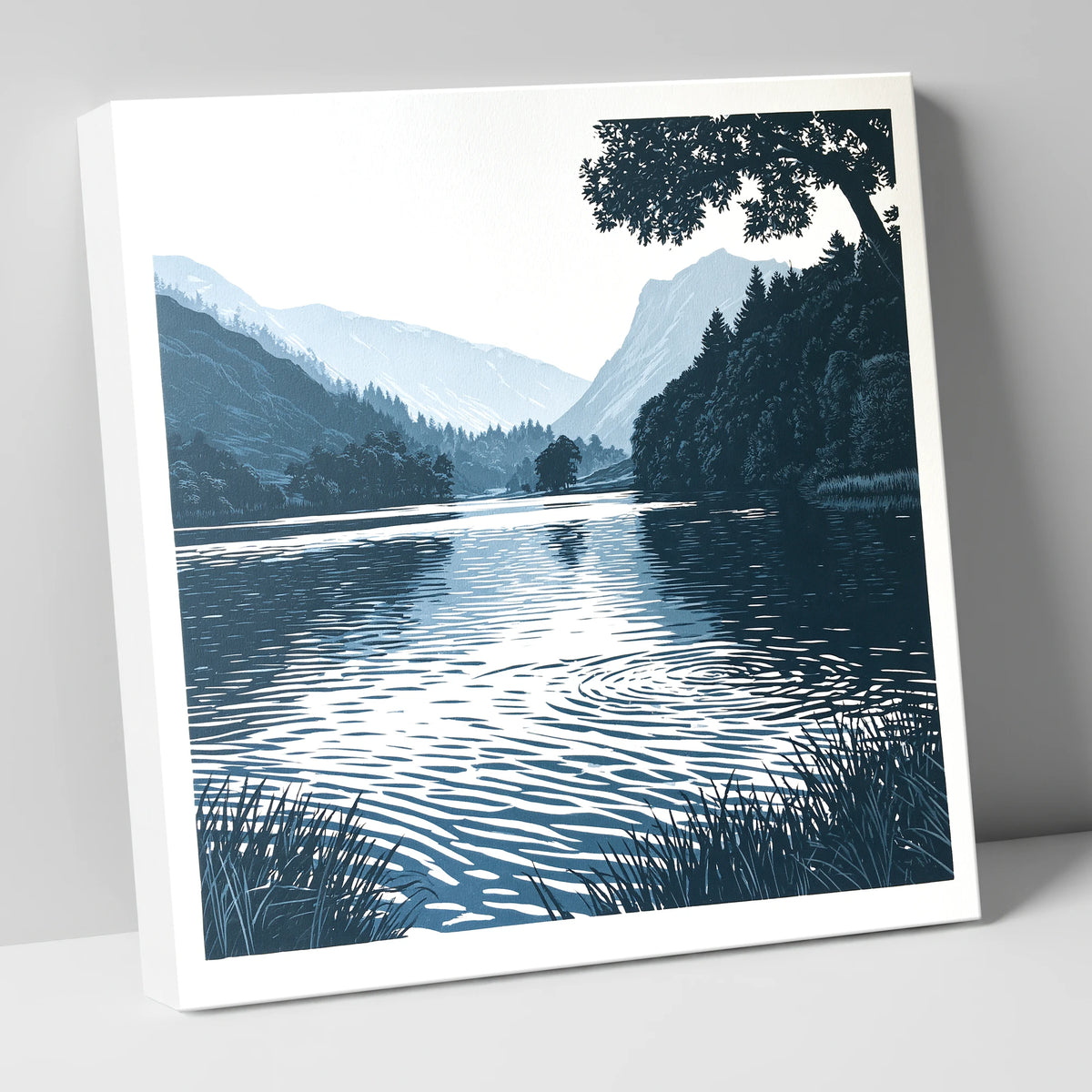Lake Ripples at First Light lake district lake canvas wall art