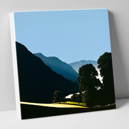 Valley Mist at First Light lake district sky canvas wall art