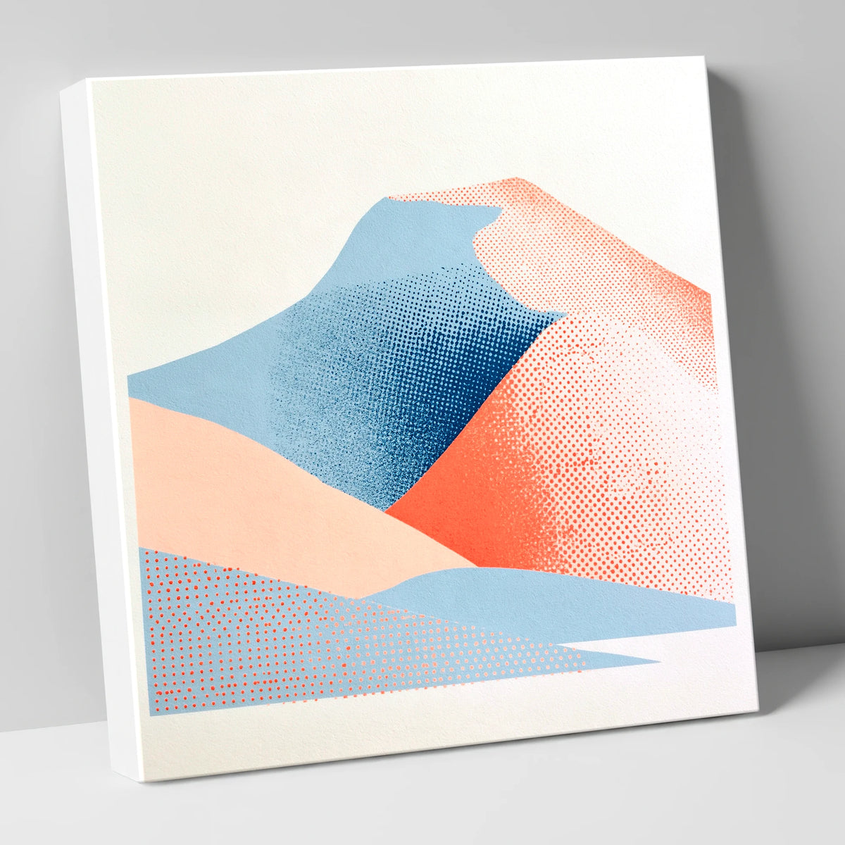 Blencathra in Blue and Coral lake district fell canvas wall art