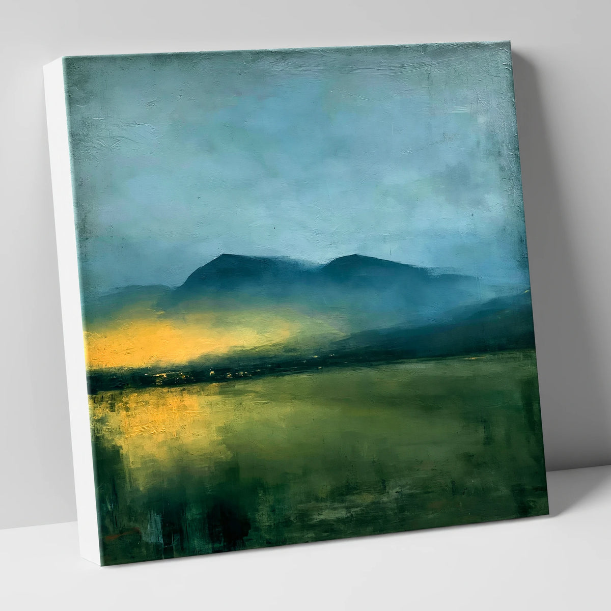 Golden Mist Below Dark Fells lake district sky canvas wall art
