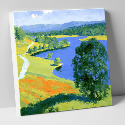 Vivid Colours of Tarn Hows lake district lake canvas wall art