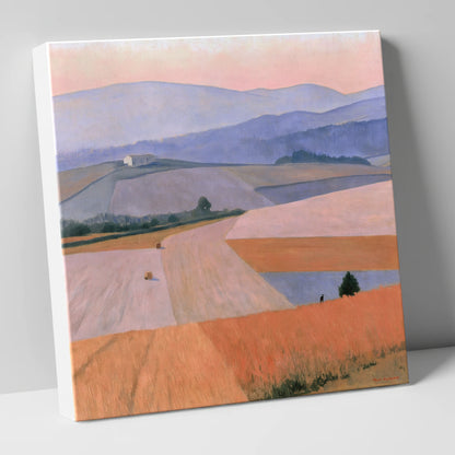Pastel Dusk over Dale Fields lake district valley canvas wall art