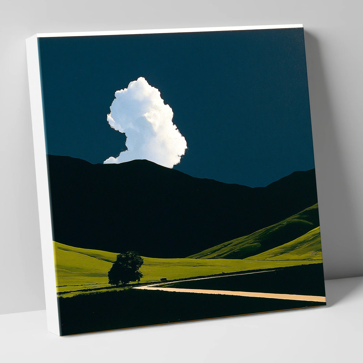 Luminous Cloud Over Rolling Fells lake district fell canvas wall art