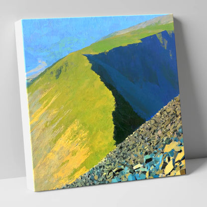 Long Side Ridge in Sunlight lake district fell canvas wall art