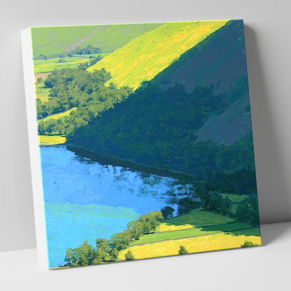 Burnbank Fell Above The Lake lake district fell canvas wall art