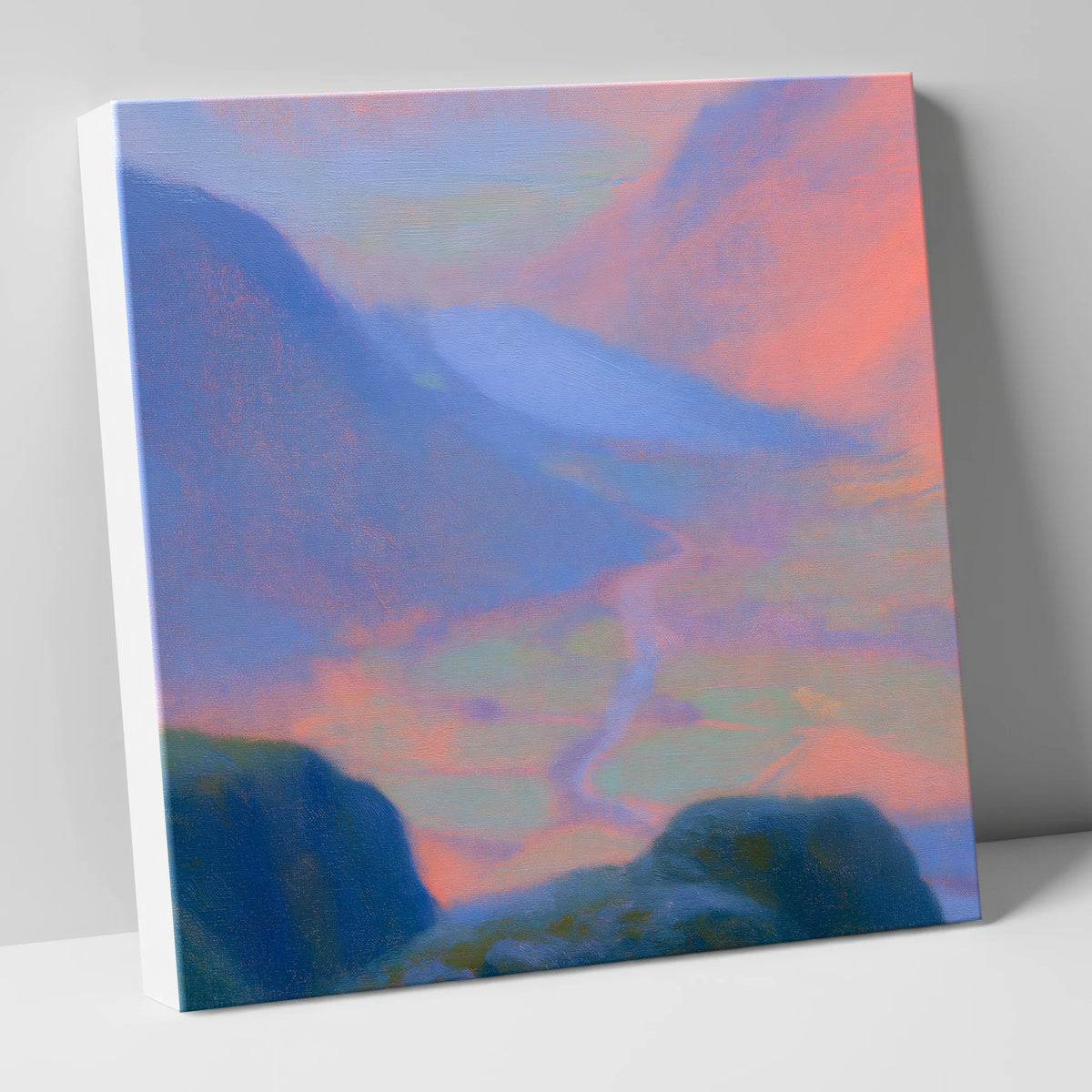 Wasdale Twilight from Great Gable lake district fell canvas wall art