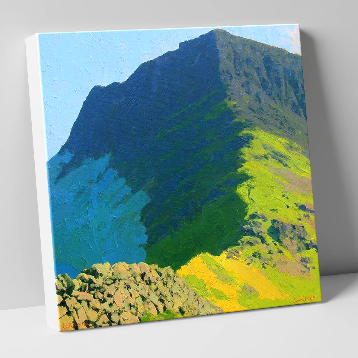 Blue Shadows on Haystacks Ridge lake district fell canvas wall art