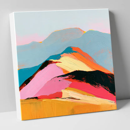 Vivid View From the Summit lake district fell canvas wall art