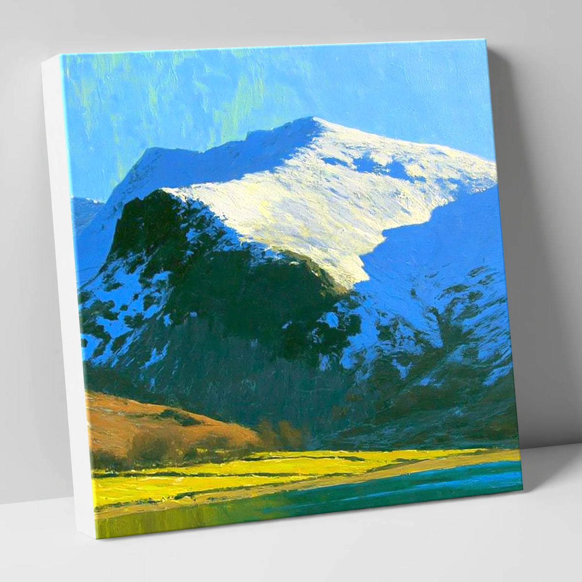 Winter Sunlight on Watson's Dodd lake district fell canvas wall art