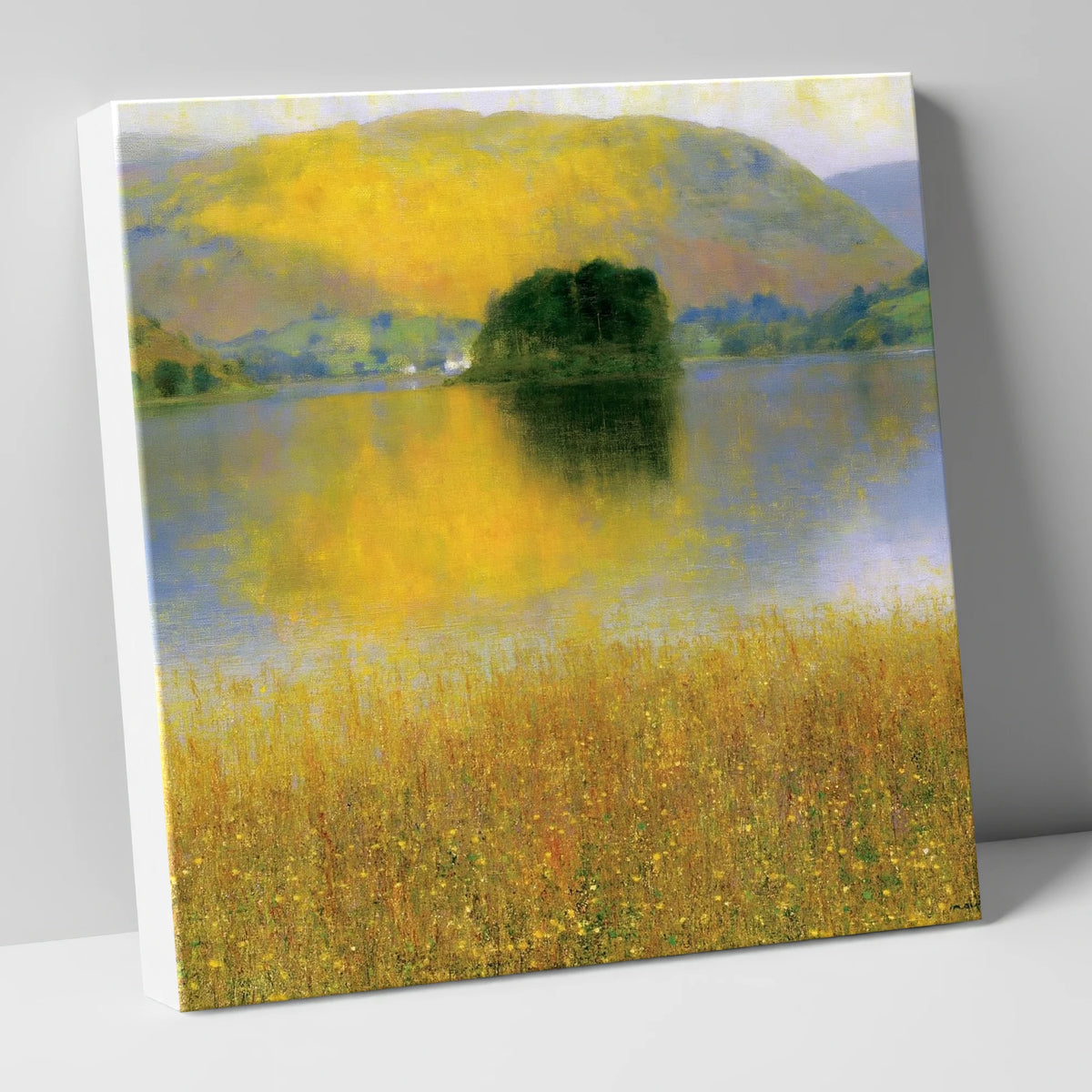 Golden Fells at Grasmere lake district lake canvas wall art