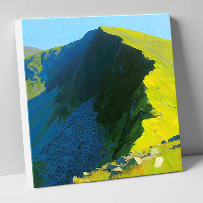 Radiant Light on Dollywaggon Pike lake district fell canvas wall art