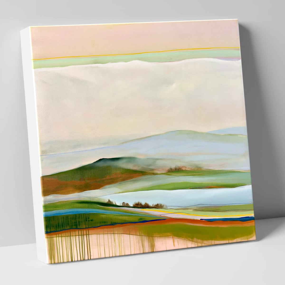 Layered Rolling Fells Under Cloud lake district fell canvas wall art