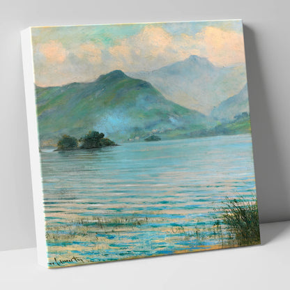 Hazy Catbells Over Derwentwater lake district lake canvas wall art