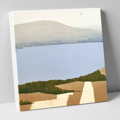 Bassenthwaite Lake in Muted Tones lake district lake canvas wall art