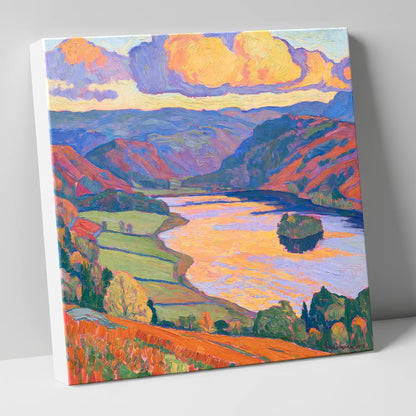 Rydal Water Under Vivid Skies lake district lake canvas wall art