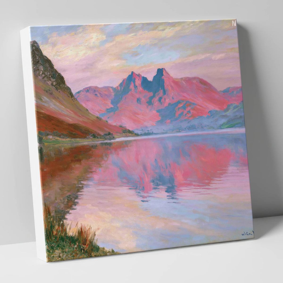 Radiant Sunset at Loweswater lake district lake canvas wall art