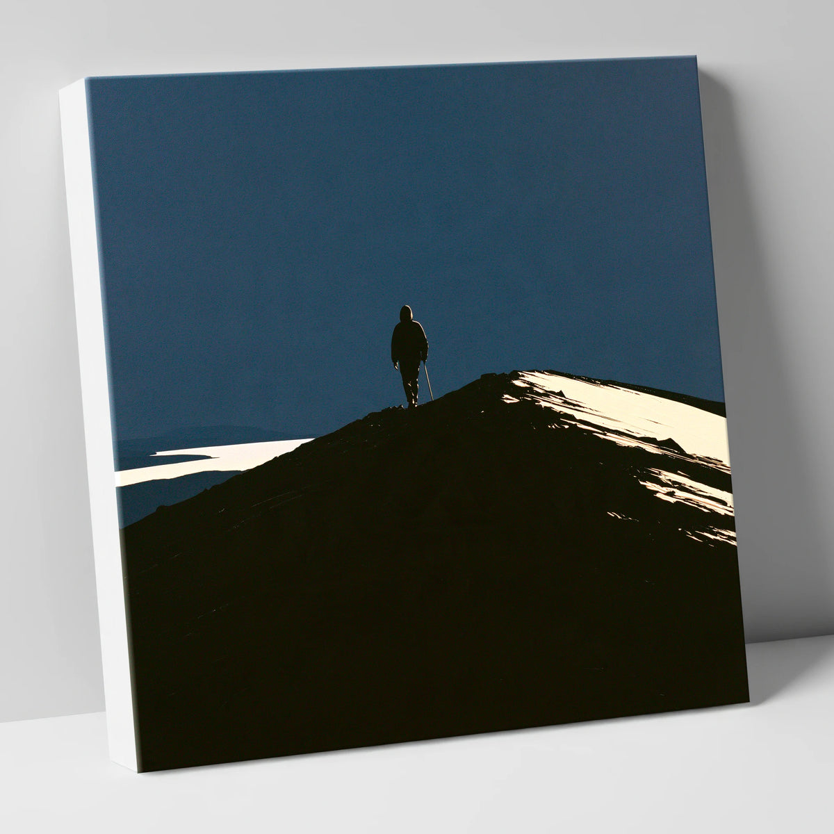 Twilight Silhouette on Skiddaw Ridge lake district fell canvas wall art