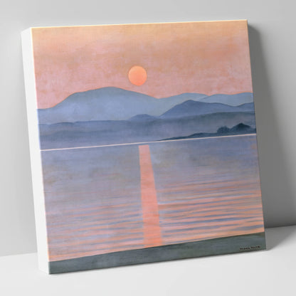 Lavender Sunset Over Slate Fells lake district lake canvas wall art