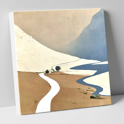 Kirkstone Pass Minimalist Landscape lake district valley canvas wall art
