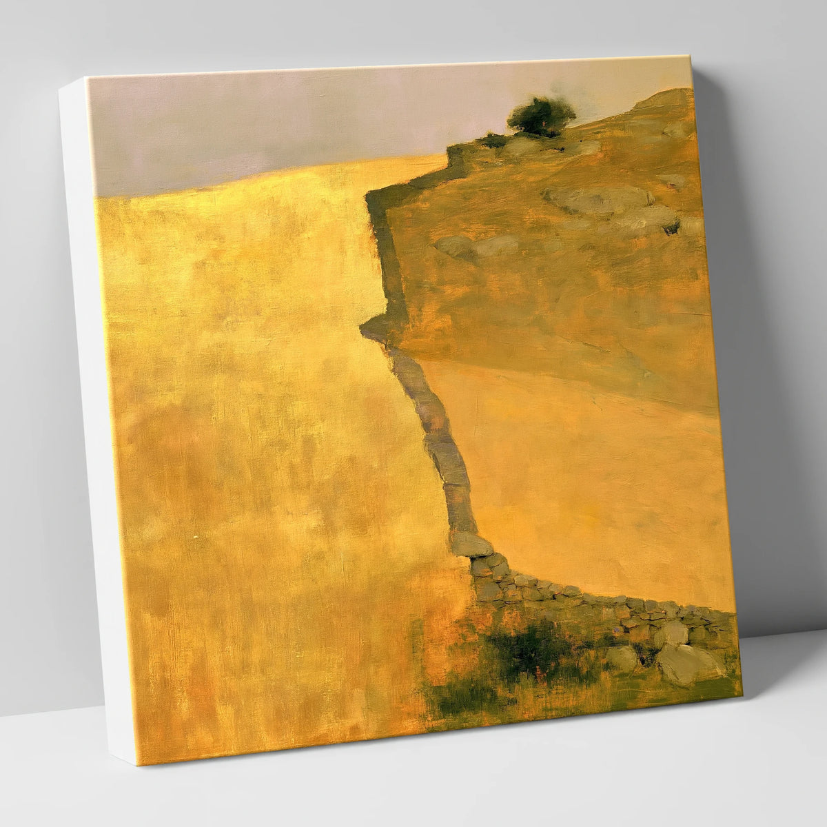 Golden Valley Drystone Wall lake district valley canvas wall art