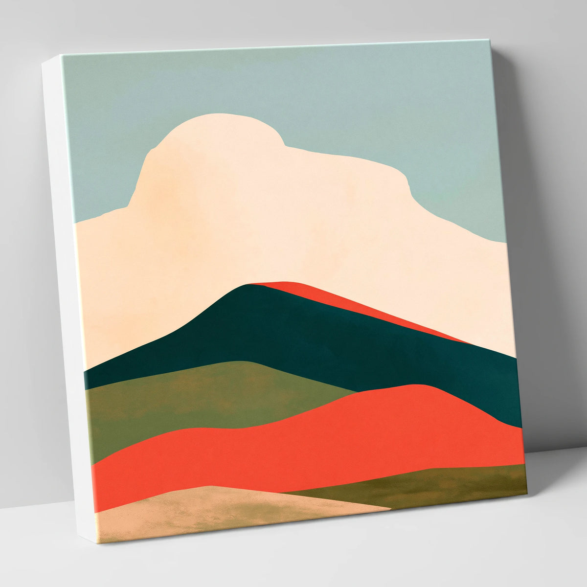 Graphic Fells Under Cloud lake district fell canvas wall art