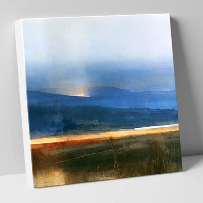 Evening Sun on Indigo Fells lake district sky canvas wall art