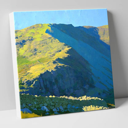 Mardale Ill Bell Sunlit Ridge lake district fell canvas wall art