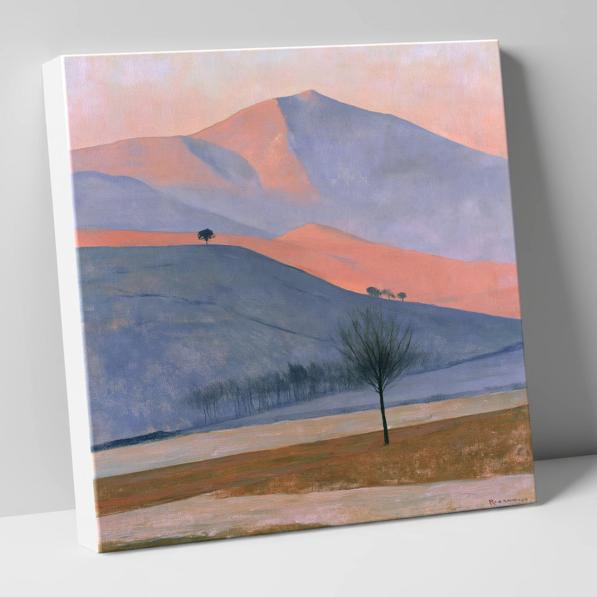 Golden Evening Light on Fells lake district sky canvas wall art