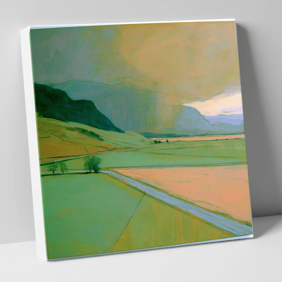 Golden Storm Clouds Over The Fells lake district sky canvas wall art