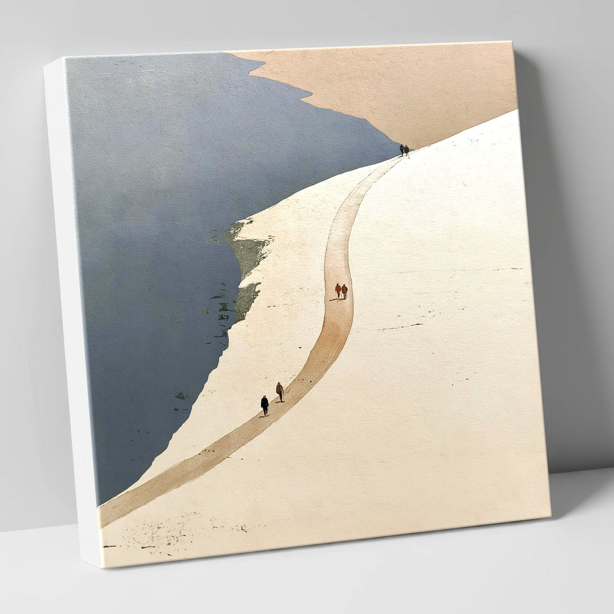 Fell Walkers on the High Ridge Path lake district walking canvas wall art