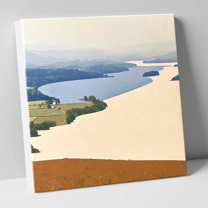 Slate Blue Windermere from Above lake district lake canvas wall art