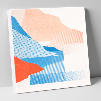 Abstract Crummock Water Fells lake district lake canvas wall art