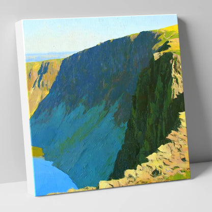 Scoat Fell Crags Vibrant Shadows lake district fell canvas wall art