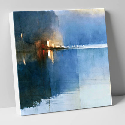 Indigo Lake Shore at Dusk lake district lake canvas wall art